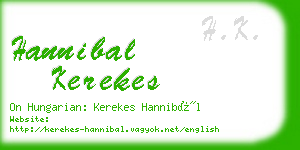 hannibal kerekes business card